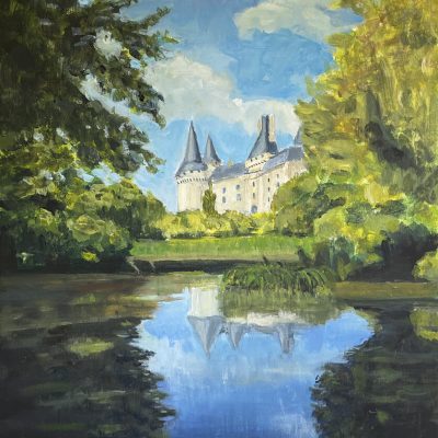 Henri DREVILLON - Le Château Vue du Gué