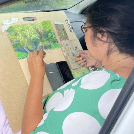 Peintre à Villetoureix